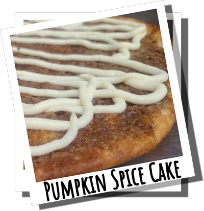 Pumpkin Spice Cake Pizza